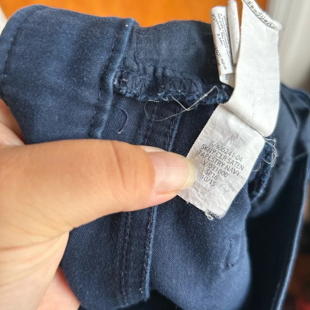 GAP ALWAYS SKINNY WOMENS BLUE CHINO PANTS - Picture 5 of 5